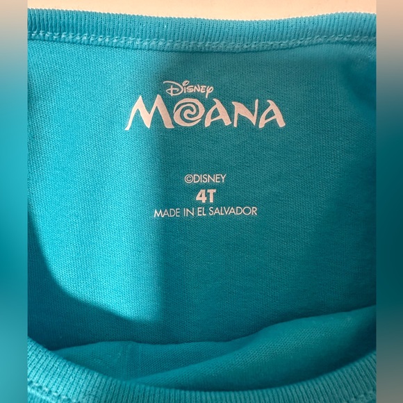 NWT Disney Moana Toddler Girls 4T Blue T-Shirt - Picture 4 of 6
